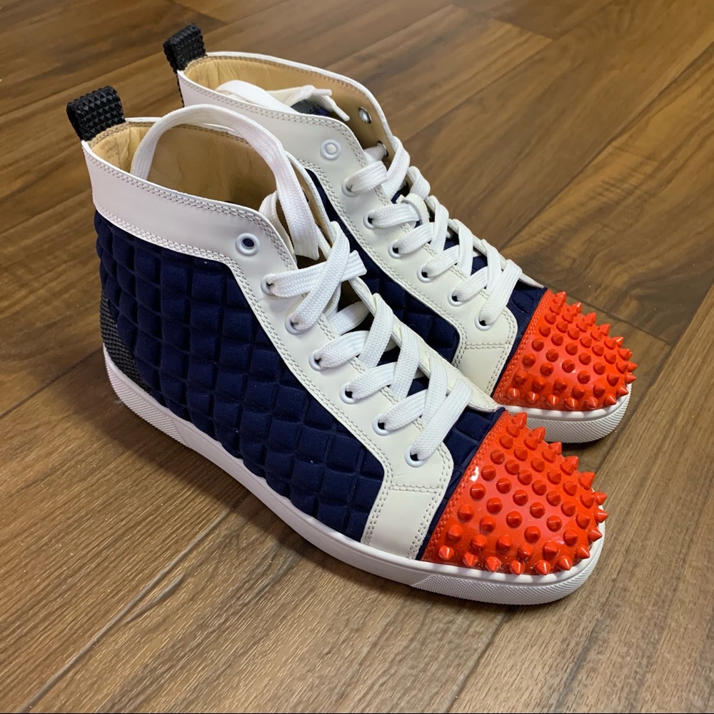 Christian Louboutin Flat Spikes Multicolor Sz 40